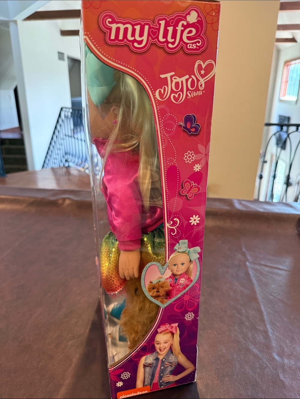 My Life As Jojo Siwa 18 Inch Doll And Plush Dog Bowbow 2017 Bomber Jacket - Picture 2 of 5